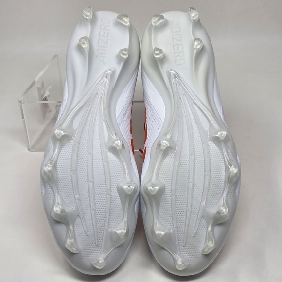 adidas SM Adizero Impact Football Cleats Mens Size 11 White Orange IH8467 New - Picture 6 of 12